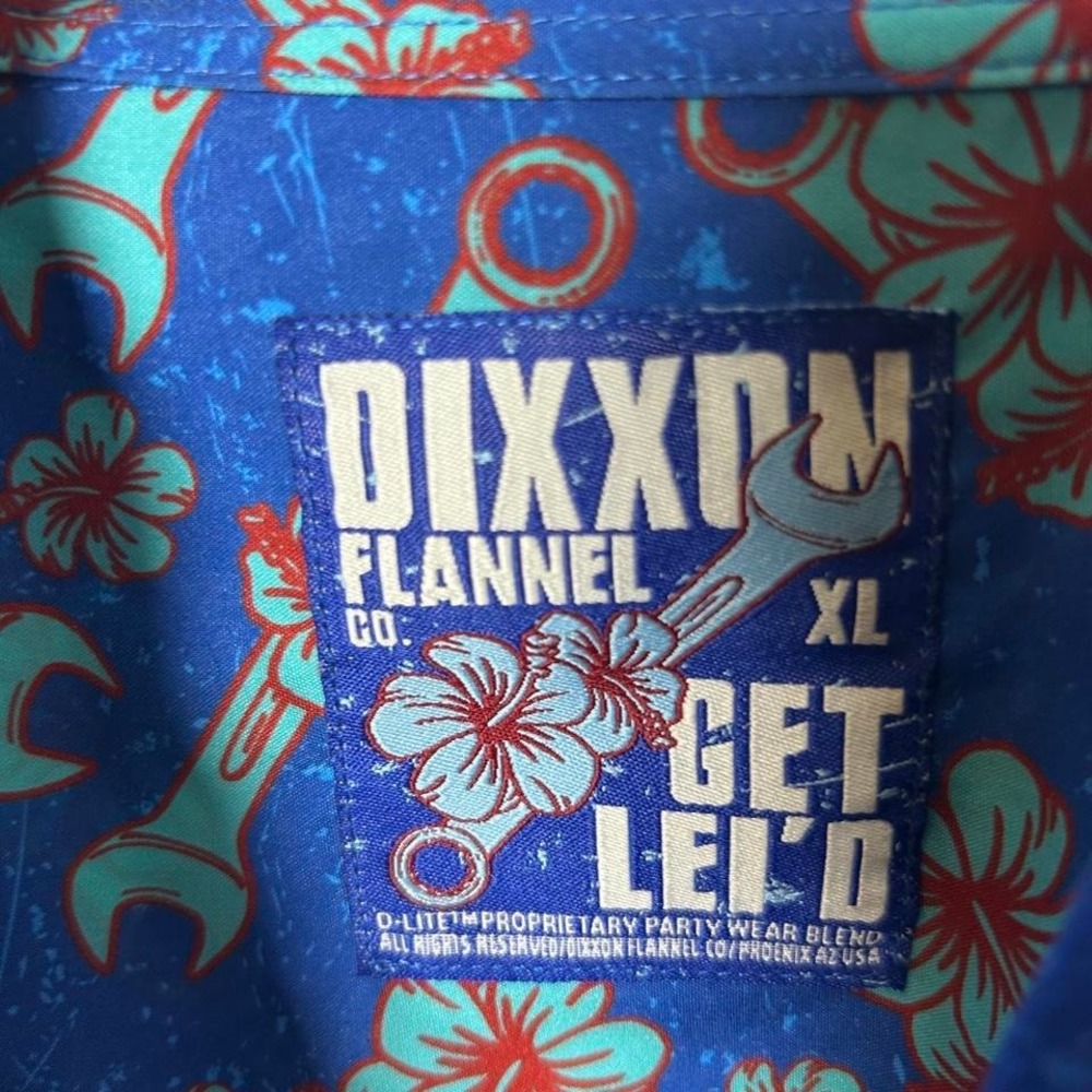 Dixxon Men's Get‎ Lei'd Party Shirt Size XL - Picture 3 of 5